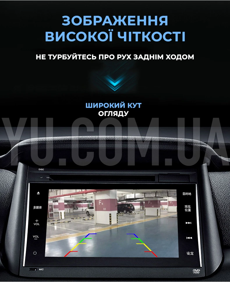 Универсальная камера заднего вида для автомобиля 185L Car Cam